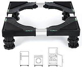 Nefish Mini Fridge Stand Universal Raised Base Adjustable Refrigerator Stands with 4 Strong Feet