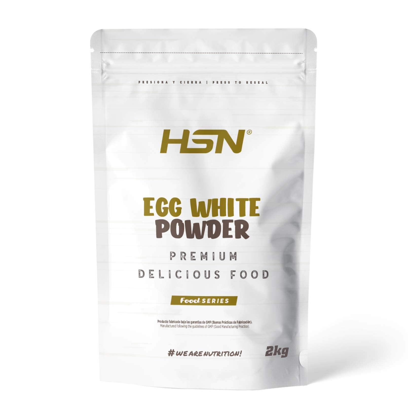 Clara de Huevo en Polvo de HSN Foods, 100% Proteína Natural sin Grasas, sin Colesterol, Sin Gluten, Sin Lactosa, Sin Sabor, 2000 gr