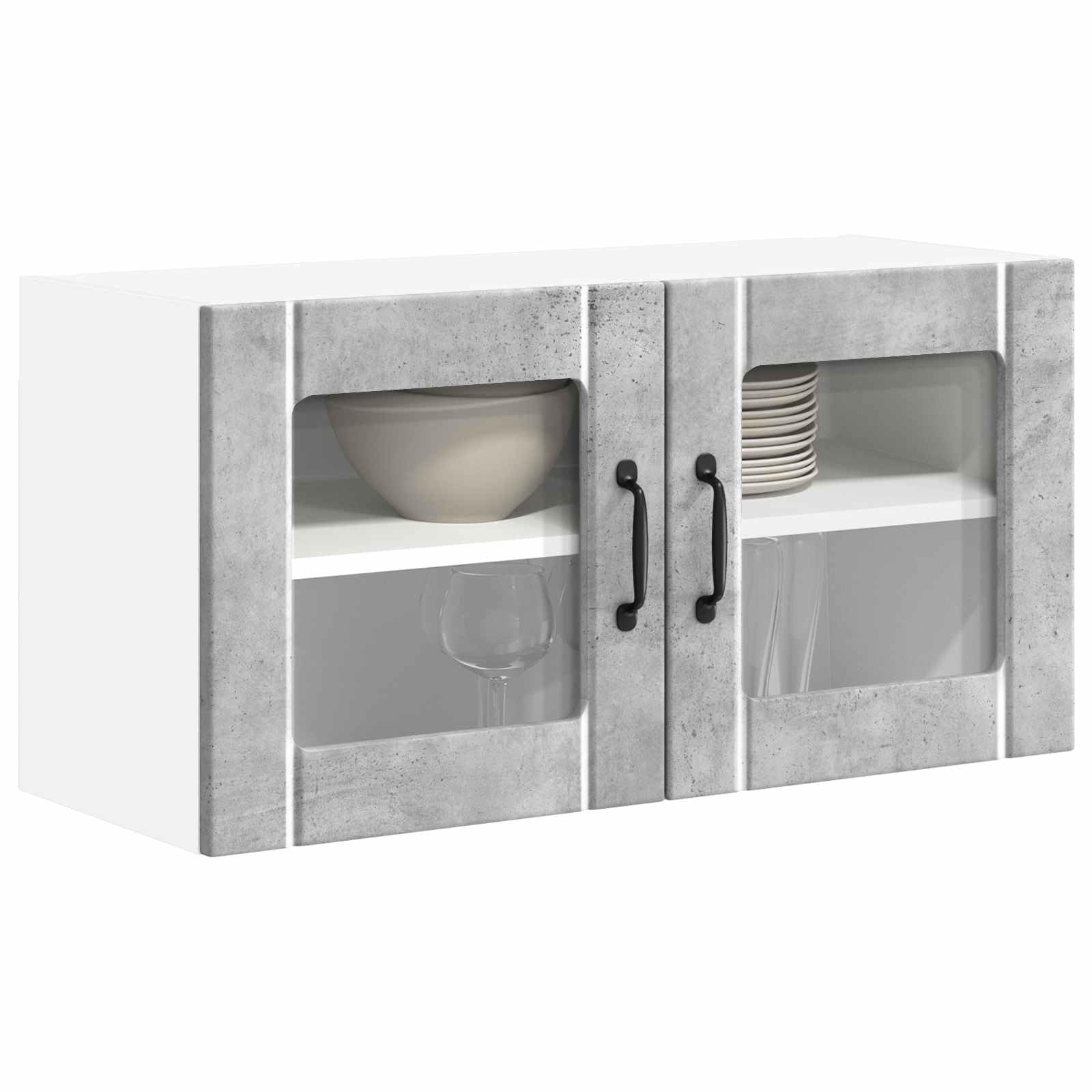 Armadio 80x31x40 cm con 2 ante con 2 ripiani in legno