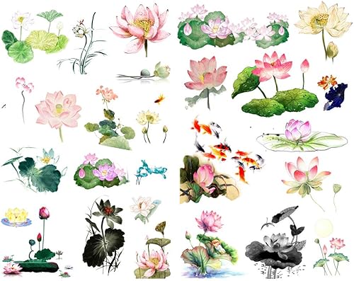 Seasonstorm tinta pintura Lotus Kawaii estética pastel arte agenda diario planificador papelería pegatinas