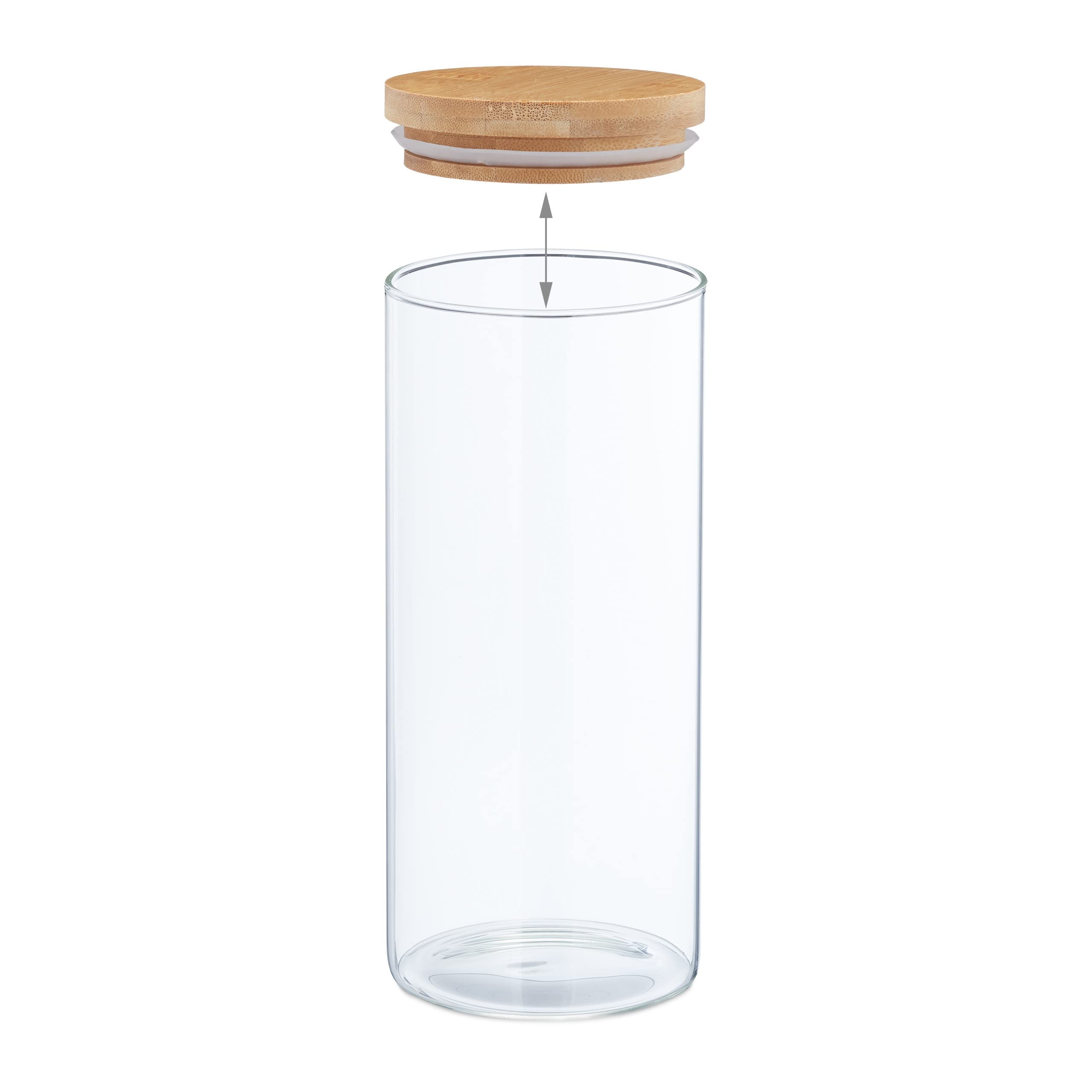 Glazen bonbonniere voorraadpot met deksel 8 x 12 cm - voorraadpot - online kopen? | Korting tot 36