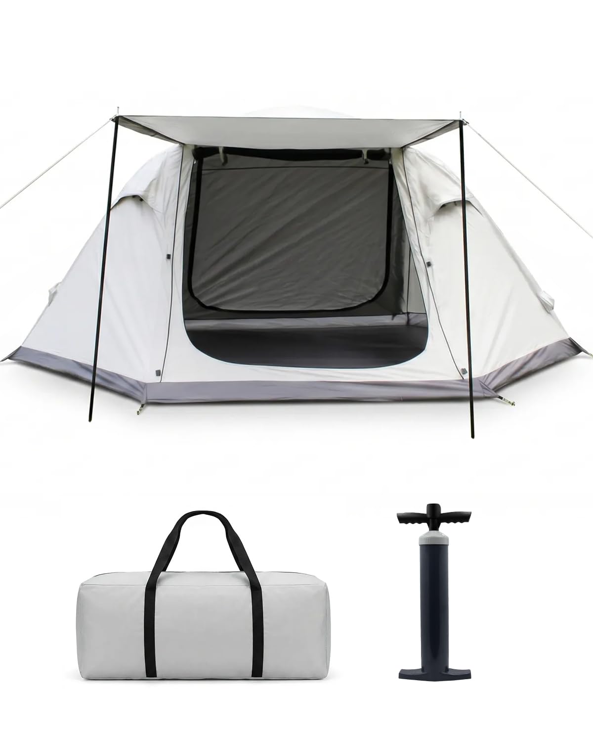 Abahub Inflatable Camping Tent with Hand Pump for 2/3/4 Person