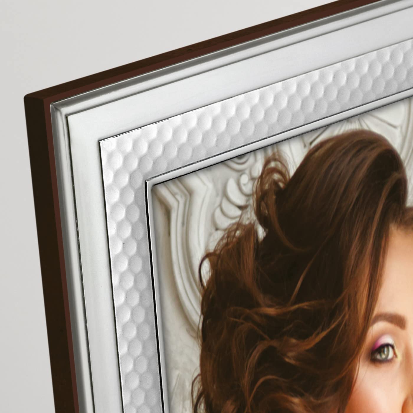 zep srl Cornice TREVI da Tavolo in Silver Plated per foto 20x25, Posizionabile Orizzontalmente. Placcata Argento. Made in Italy