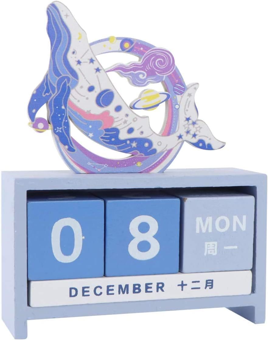 Wooden Block Calendar Desktop Calendar Wood Blocks Design