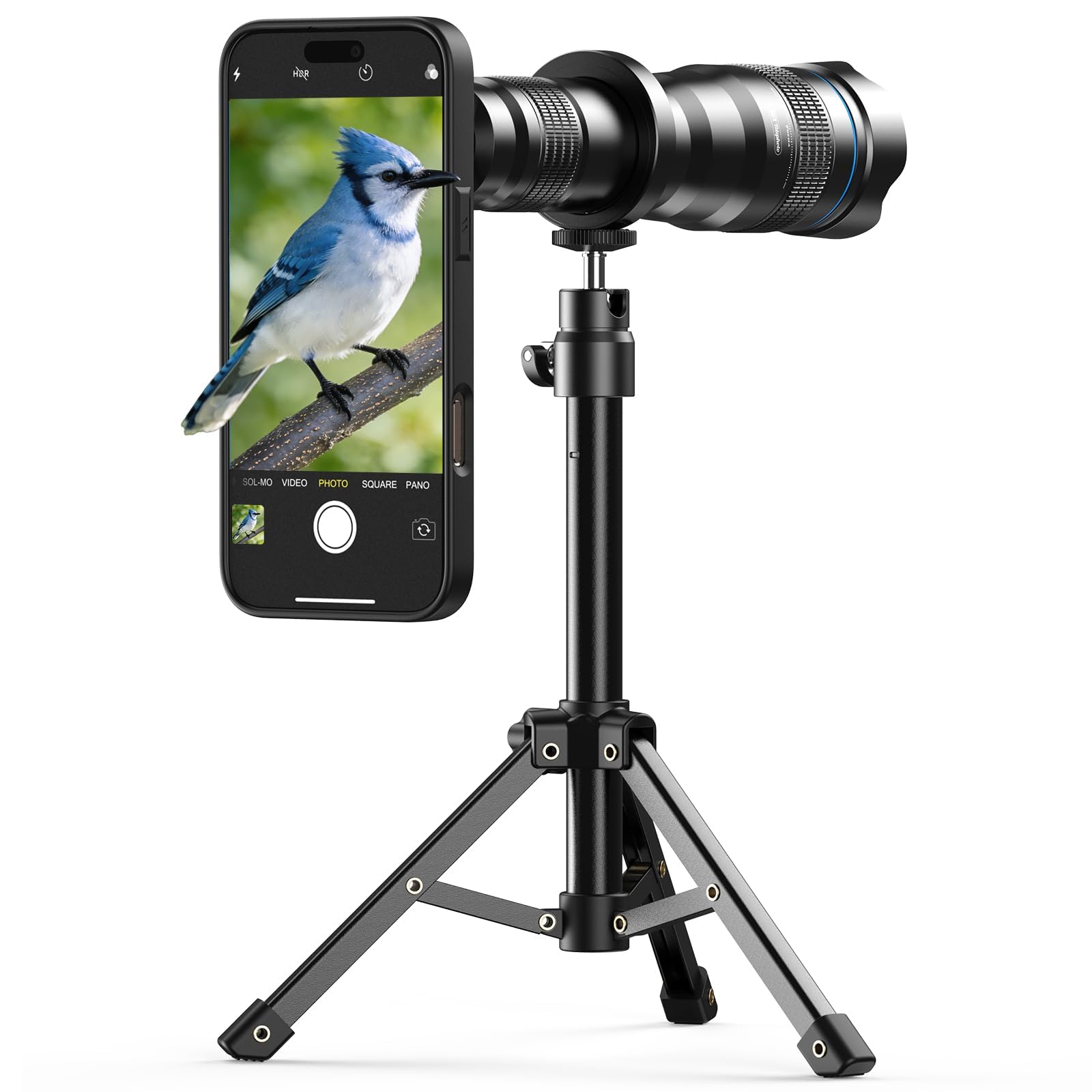 APEXEL 36x Telephoto Lens Compatible with iPhone 15 Pro Max | Photography for Travel, Birdwatching, Exploration | Kit with Sturdy Metal Tripod and Threaded Phone Case-picture-16
