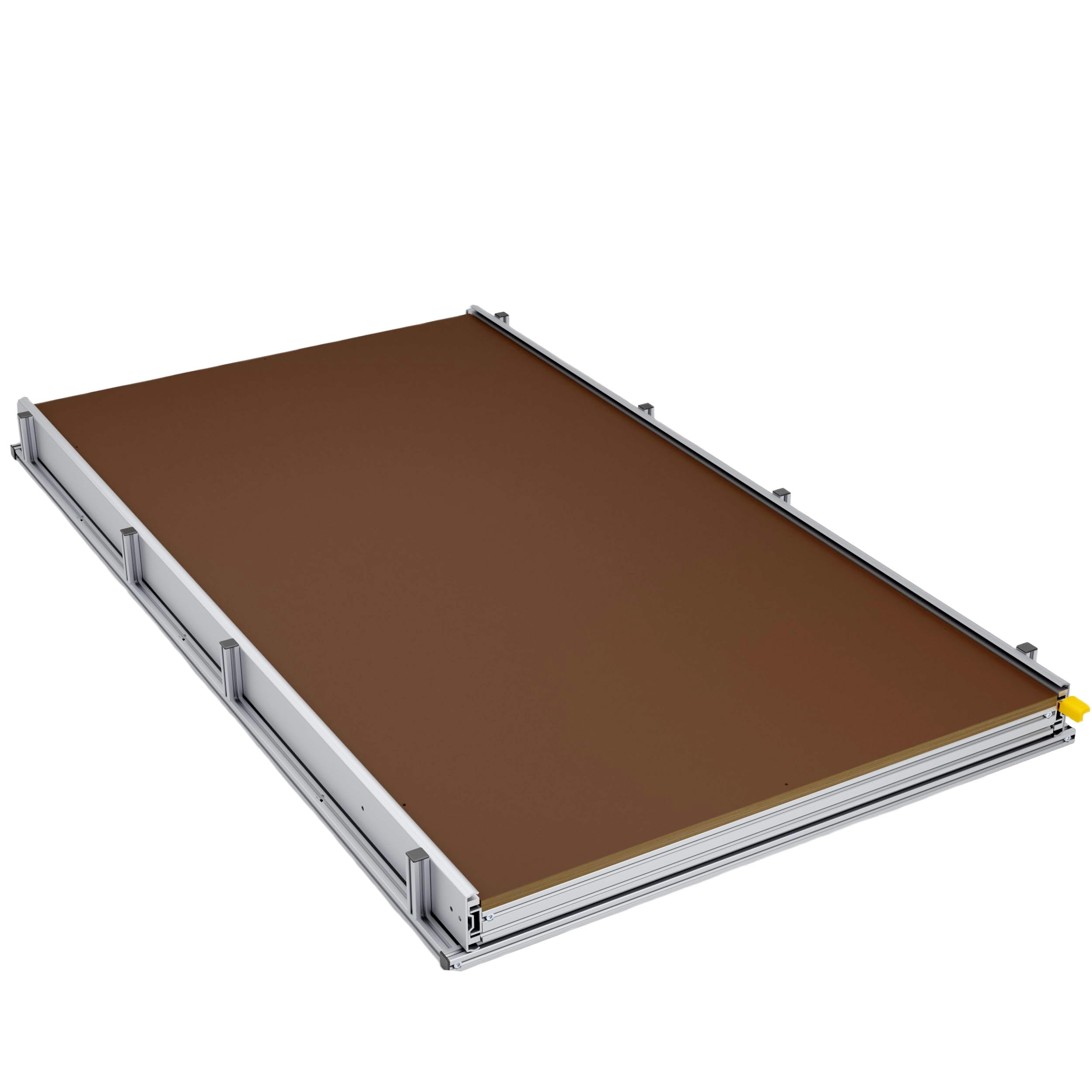 Individuelle Breite Auszug für Wohnmobile und Busse, Länge 150cm, Belastung bis 220kg (Breite: Individuell)