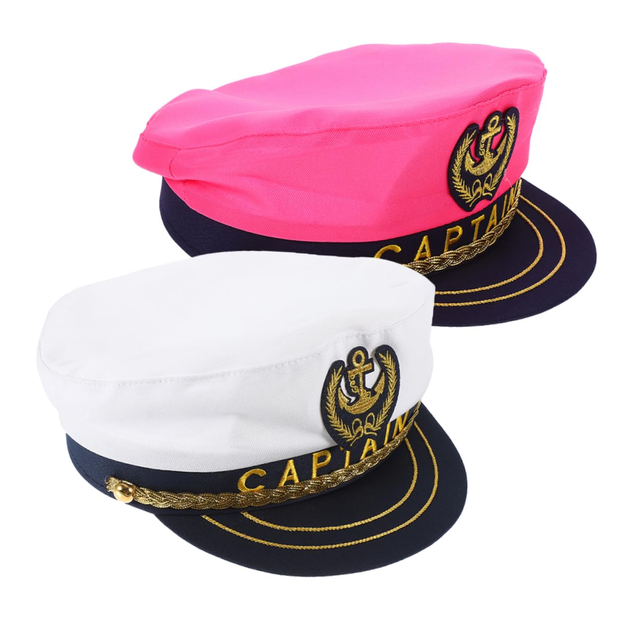 FOMIYES 2Pcs Captain Hat Sailor Costume Hats for Parties Cosplay and Lightweight Comfortable Breathable Material for Adults