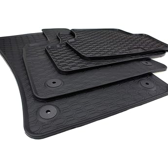 Floor Mats Compatible with Karoq Ateca from 2016 All Weather Rubber Mats