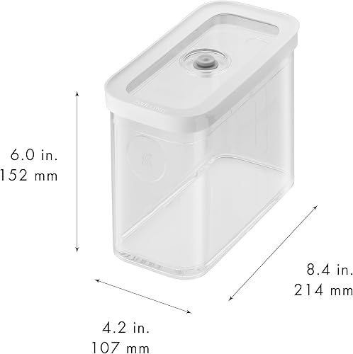 Miniatura 3 de ZWILLING Fresh & Save - Cajas de plástico, recipiente hermético para almacenamiento de alimentos secos, cubo medio alto, contenedor de 6.6 ft, 1.9