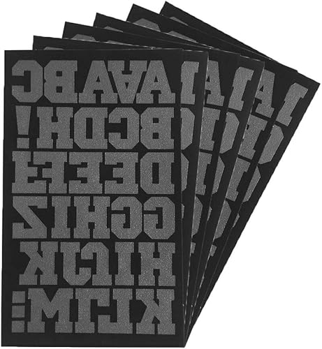 Miniatura 7 de Magfok Carta de transferencia para planchar negra de 1-12 pulgadas, 2 hojas (negro)