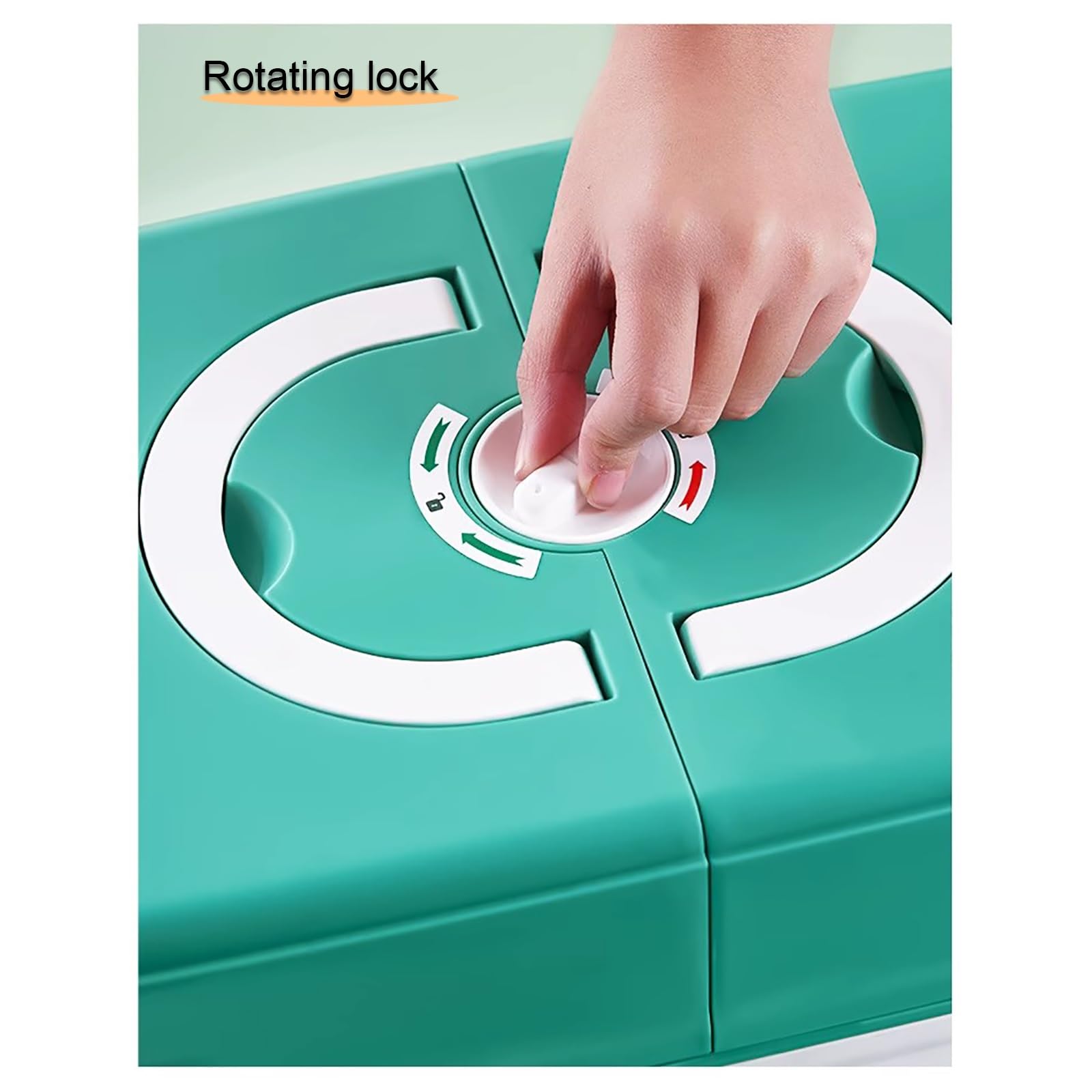 Scatola Porta Medicine, Porta Medicine, kit Pronto Soccorso, Scatola di Pronto Soccorso Portatile per la casa, Scatola Portautensili Multifunzione in Plastica con Maniglia(Red,Large)