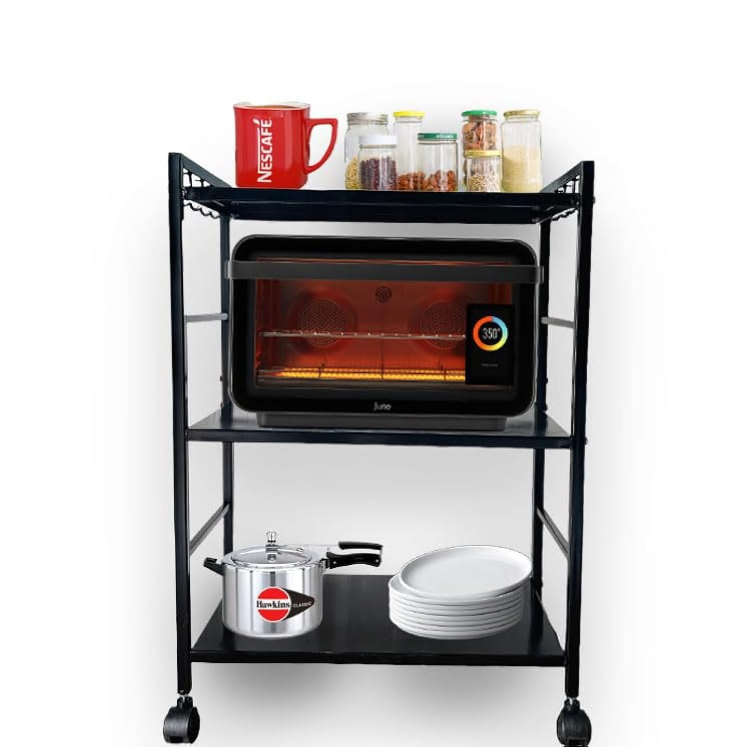 See full amazon price history chart for A to Z Hub || 2 Tier Metal Microwave Stand || Microwave & OTG Stand for Kitchen Counter|| Double Platform for Extra Storage with Hooks|| Kitchen Oven Stand (3 Step with Wheel) A to Z Hub || 2 Tier Metal Microwave Stand || Microwave & OTG Stand for Kitchen Counter|| Double Platform for Extra Storage with Hooks|| Kitchen Oven Stand (3 Step with Wheel) (B0D39849K3) Amazon Price History, Amazon Price Tracker