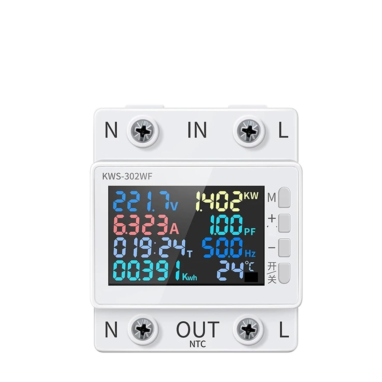KWS-302WF, KWS-302L, KWS-302 8-in-1 Energy Meter 170-270V/63A