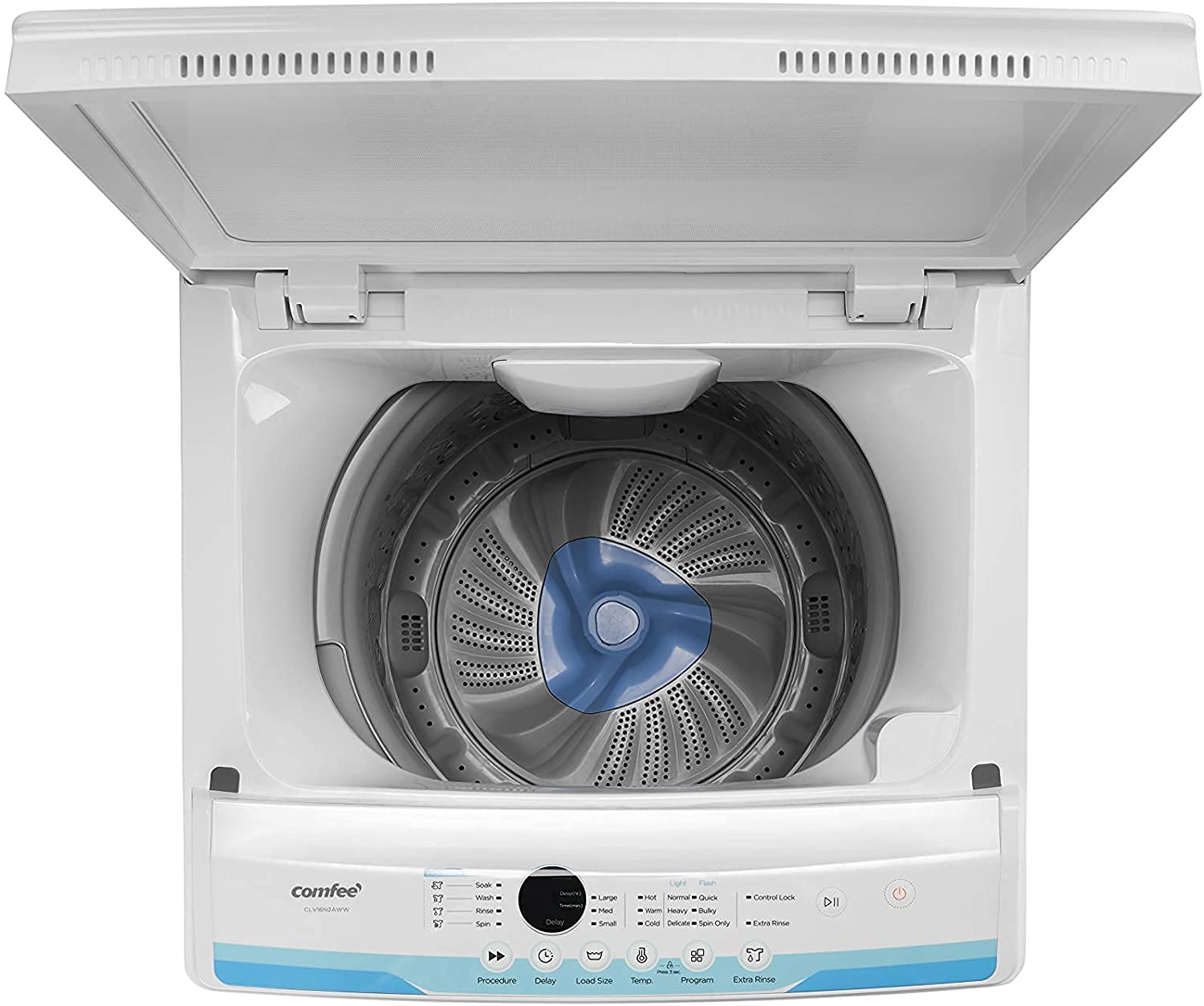 COMFEE' Washing Machine 2.0 Cu.ft LED Portable Washing Machine and Washer Lavadora Portátil Compact Laundry, 6 Modes, Energy Saving, Child Lock for RV, Dorm, Apartment Ivory White