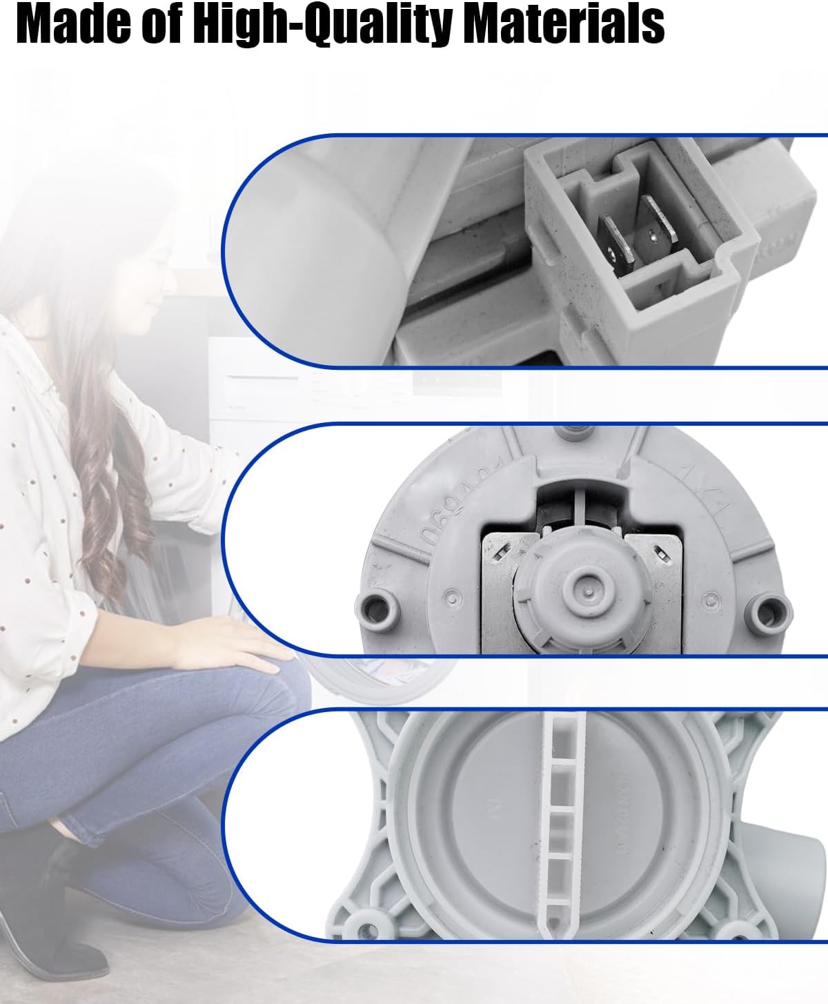00144844 Washer Drain Pump, Washing Machine Drain Pump Replace 00145753 00144977