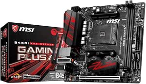 MSI B450I Gaming Plus AC, gniazdo AM4, DDR4, HDMI, DisplayPort, 1x M.2, 6x USB 3.1 Gen1 Mini-ITX płyta główna