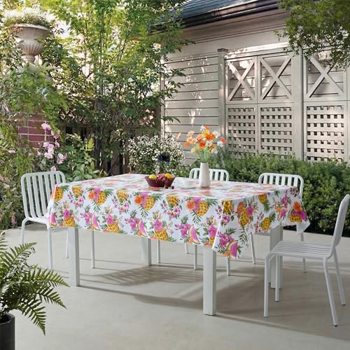 Newbridge Cape May Vinyl TableclothFlannel Backing, 52x70 Inch Rectangle by Newbridge - Used condition - Image 5