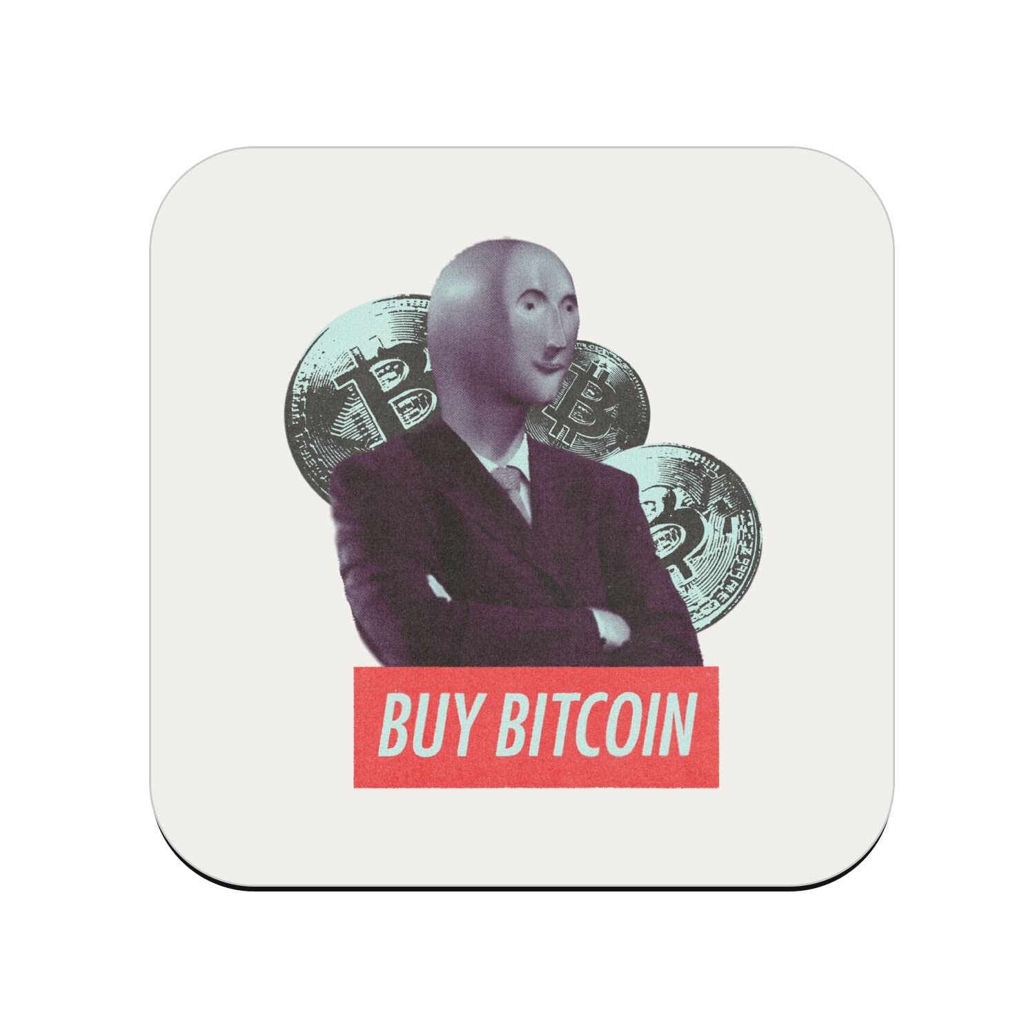 Cork Coasters, Buy Bitcoin Crypto Currency Trading Blockchain Finance  Business Bitcoin Humor Meme Man - 6 Pieces (95 x 95mm) : Amazon.nl: Home &  Kitchen
