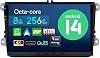 XTRONS Android 14 Qualcomm 665 QLED Radio Player for VW Volkswagen EOS Golf SKODA SEAT, 9 Inch Octa Core 8GB+256GB Car Stereo IPS Touched Screen DSP DTS 4G LTE GPS Bluetooth Support AHD Camera DAB+