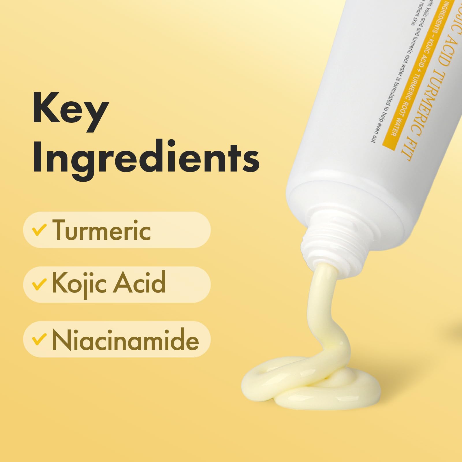 TOSOWOONG Real Kwas Kojowy Kurkuma, Maska Peel-Off na Równy Koloryt | Witaminą C, Glutation, Przebarwienia, Elastyczność, Nawilżenie, Glass Skin, Każdy Rodzaj Cery, K-Beauty, 50 ml