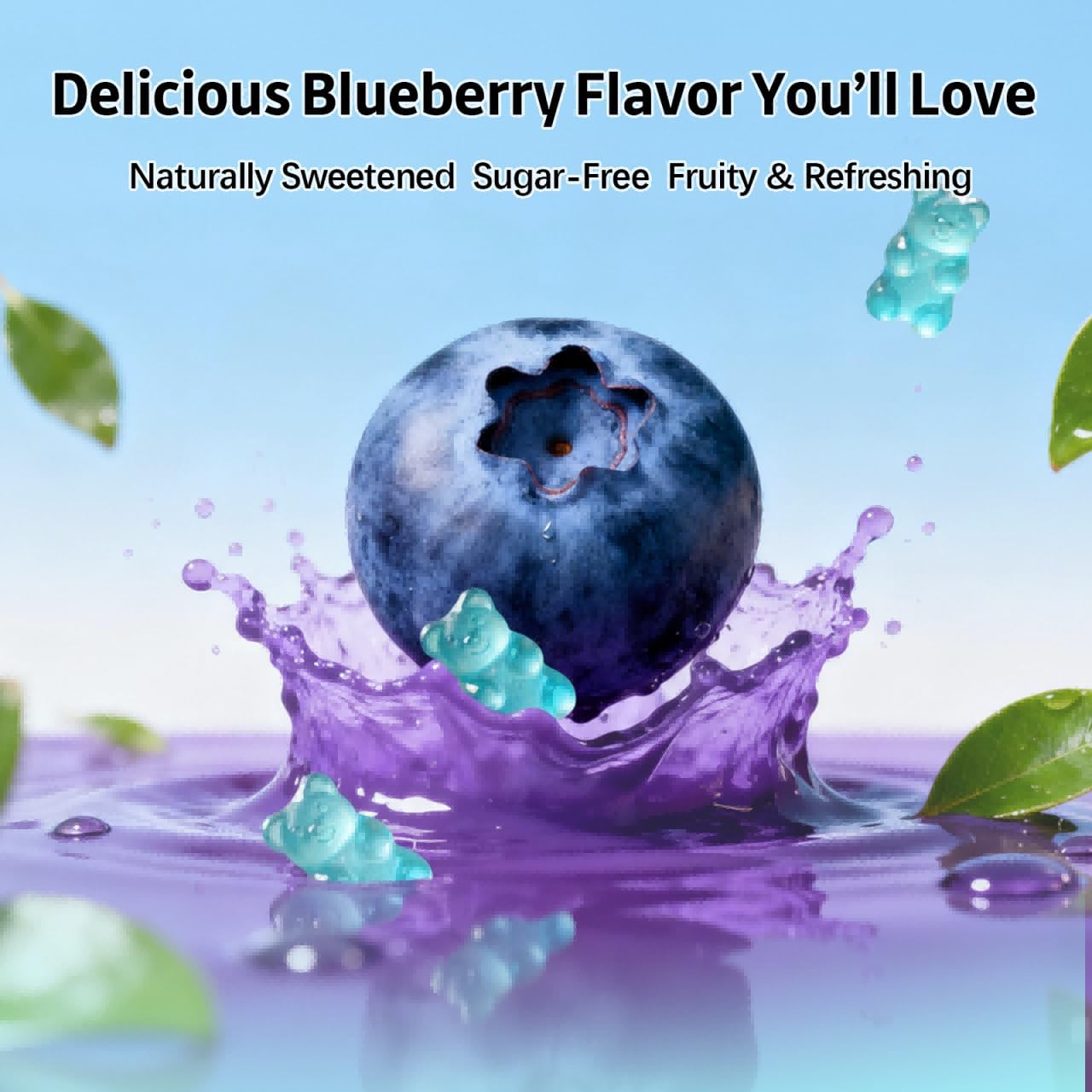 Lithium Orotate 5mg Gummies Sugar Free, Brain Health & Cognitive Function Supplement, Vegan, Blueberry Flavor, 60 Count - Image 5