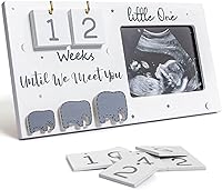 Vista 1 de Sonogram Picture Frame, Ultrasound Photo Frame with Baby Countdown Weeks, Expecting Parents to be Pregnancy Gift Congratulations Pregnancy Must Have