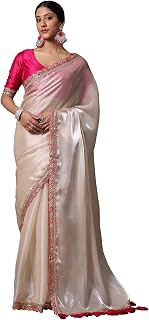 SAREE MALL Women's Net Solid Saree With Unstitched Blouse Piece (RADHA2001_RX_Parent) Price In India