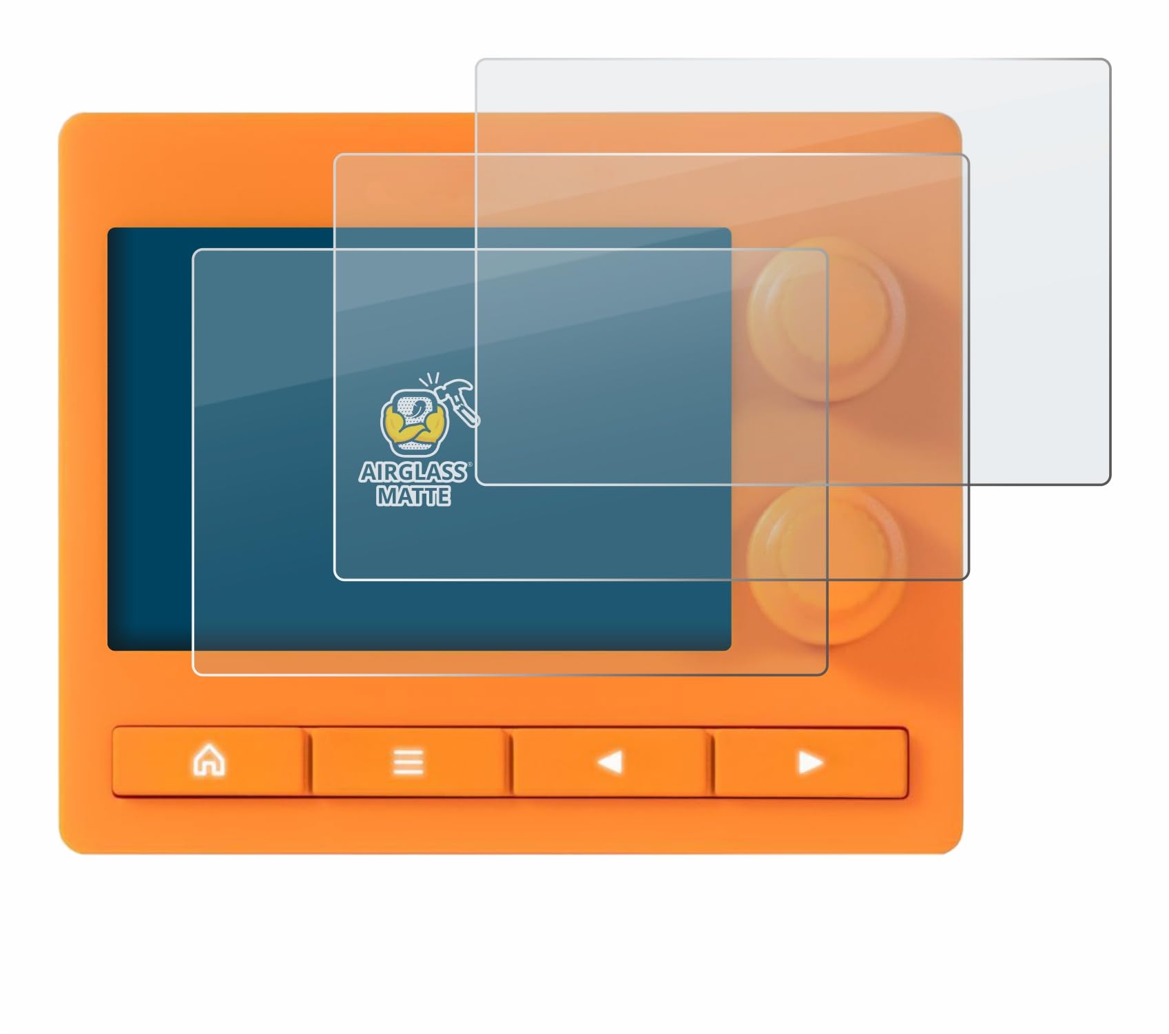 brotect Anti-Glare Glass Screen Protector Matte for 1010 Music Nanobox Tangerine (3 Pack) - Anti-Scratch 9H Protection Film