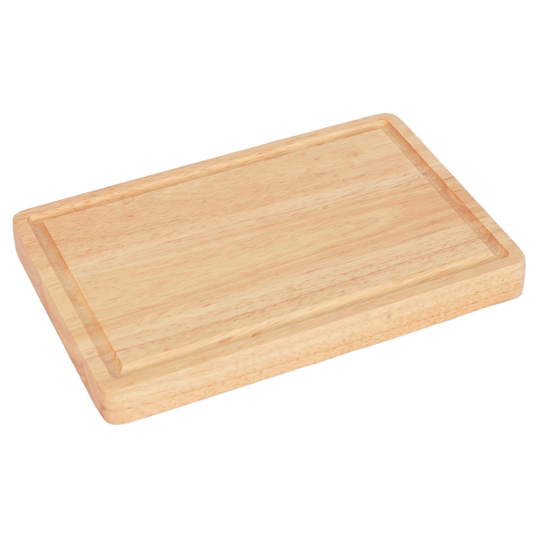 Argon Tableware Wooden Chopping Board - 30x20x3cm Thick Butchers Block Wood Cutting Board for Meat, Vegetables & Cheese - Charcuterie & Cheese Board Wood Chopping Boards for Kitchens