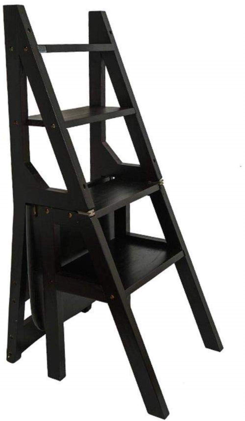Escabeau en bois pliant haut de gamme et son design compact multifonction