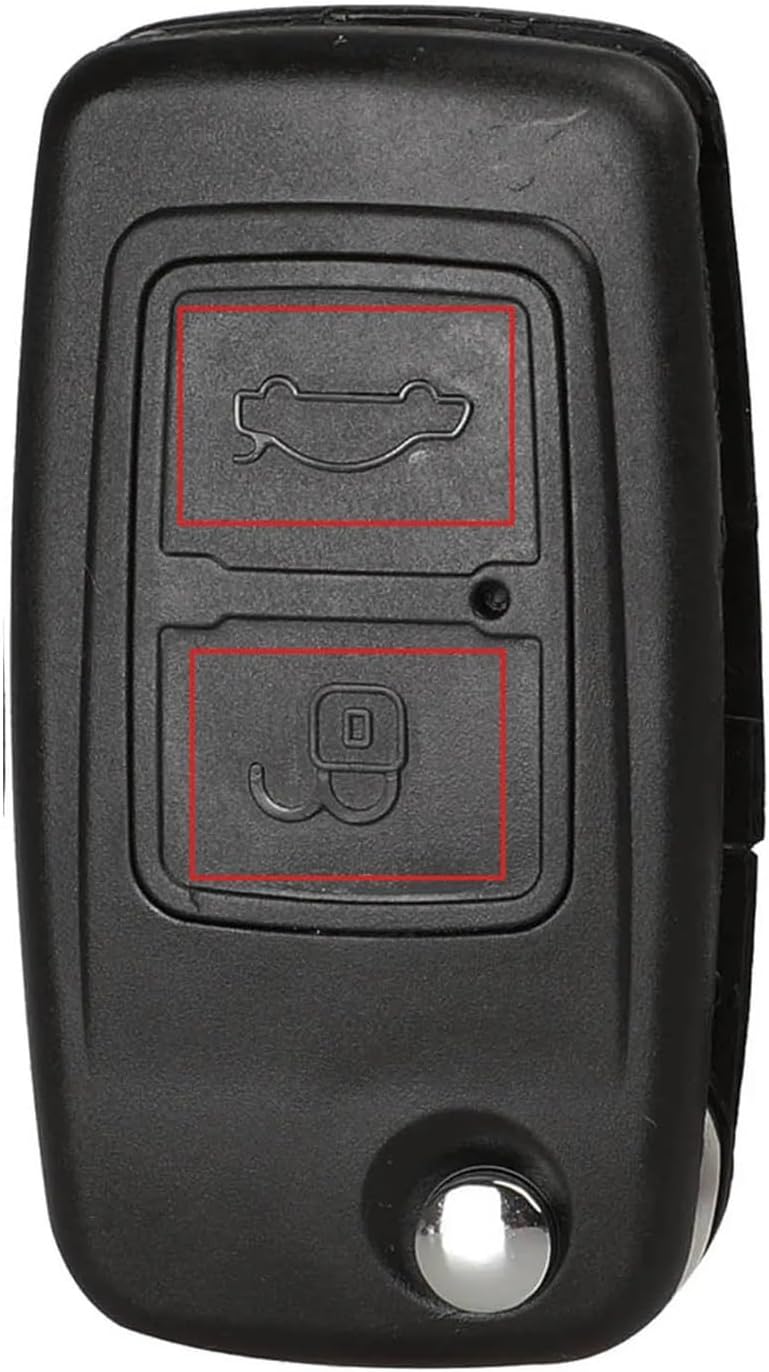 10ps Compatible with Chery A5 Fulwin Tiggo E5 A1 Cowin Car Key Case 2 Key Shell Cover Fob Blank(A Style)