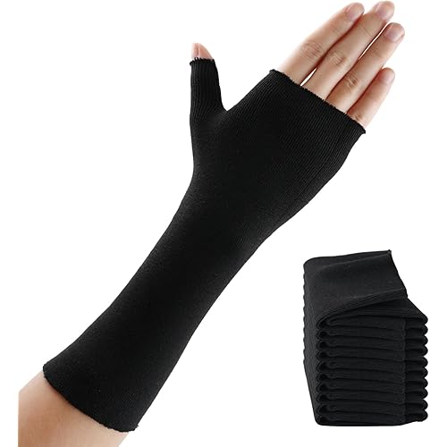Hand Socks for Splint, Tubular Stockinette Tubing for Arm,Elastic Arm Cast Cover Cotton Sleeve for Under Cast Wrap,Wrist Brace Liner,Gauze Sleeve for Men and Women (Medium,Firm Version)