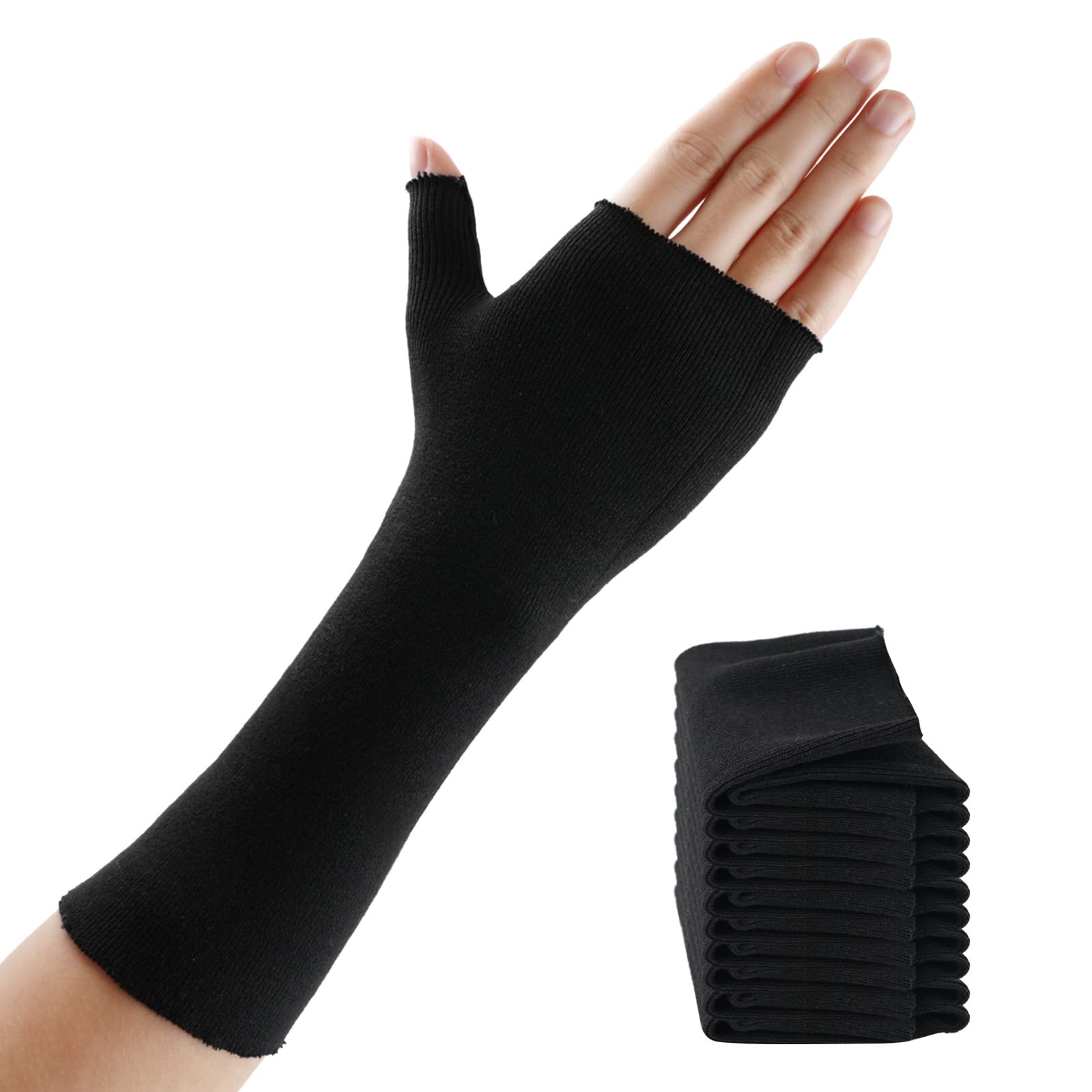 Willcom Hand Socks for Splint(Pack of 10), Tubular Stockinette Tubing for Arm,Elastic Arm Cast Cover Cotton Sleeve for Under Cast Wrap,Wrist Brace