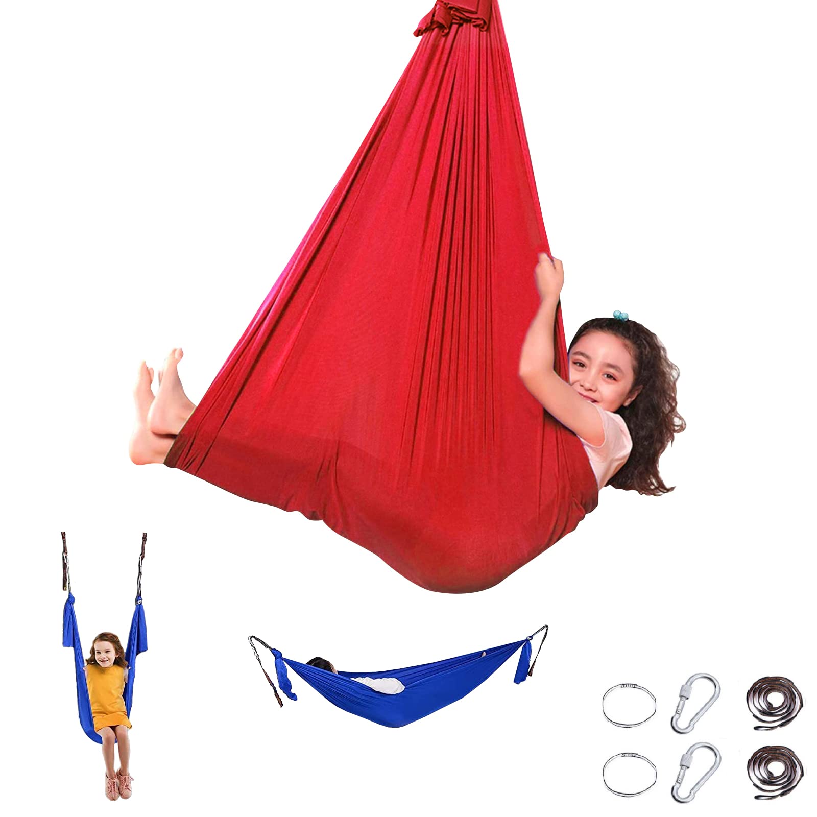 Amazon.co.jp: [MiniMamaList] 3way ブランコ ハンモック 室内 遊具