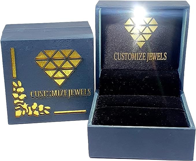 Customize Jewel IGI 3.10 CT .TW Round Cut Lab Created Diamond Hidden Halo Solitaire Engagement Ring In 14k Gold For Women,E-VS1,EX4