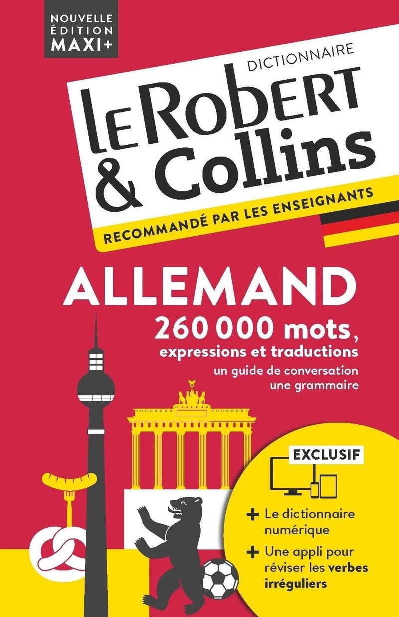 Dictionnaire Le Robert & Collins Maxi Plus allemand et sa version numérique à télécharger PC - Nouvelle édition