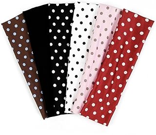 Polka Dot Headbands for Women Trendy Women Hair Accessories: Cute Head Bands for Women's Hair Fashion Hairbands 6PCS