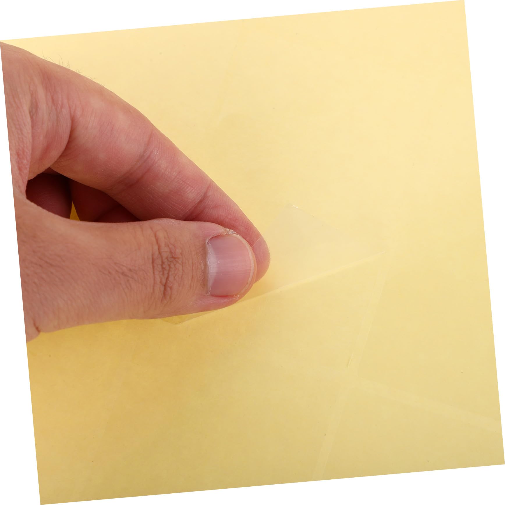 NUOBESTY 1000 Pièces Étiquettes Transparentes et Autocollantes Rectangulaires Étiquettes Imperméables pour Fermeture Emballage Protection Boîtes Enveloppes