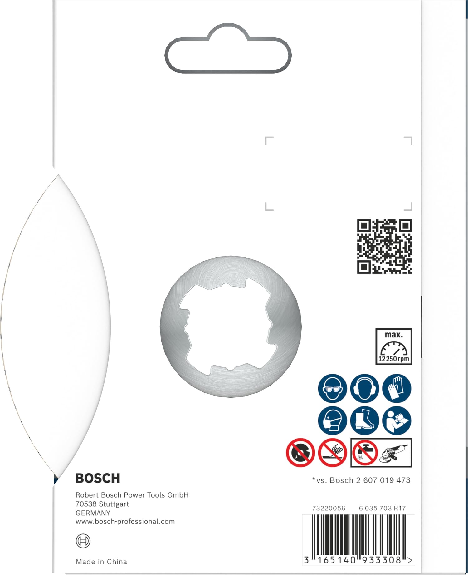 Bosch 1x Disque à tronçonnage diamant PRO Ceramic pour petites meuleuses angulaires, X-Lock (pour Marbre, Carreaux de Hard Ceramic, Ø 125 mm, Professional Accessoire Petite meuleuse angulaire)