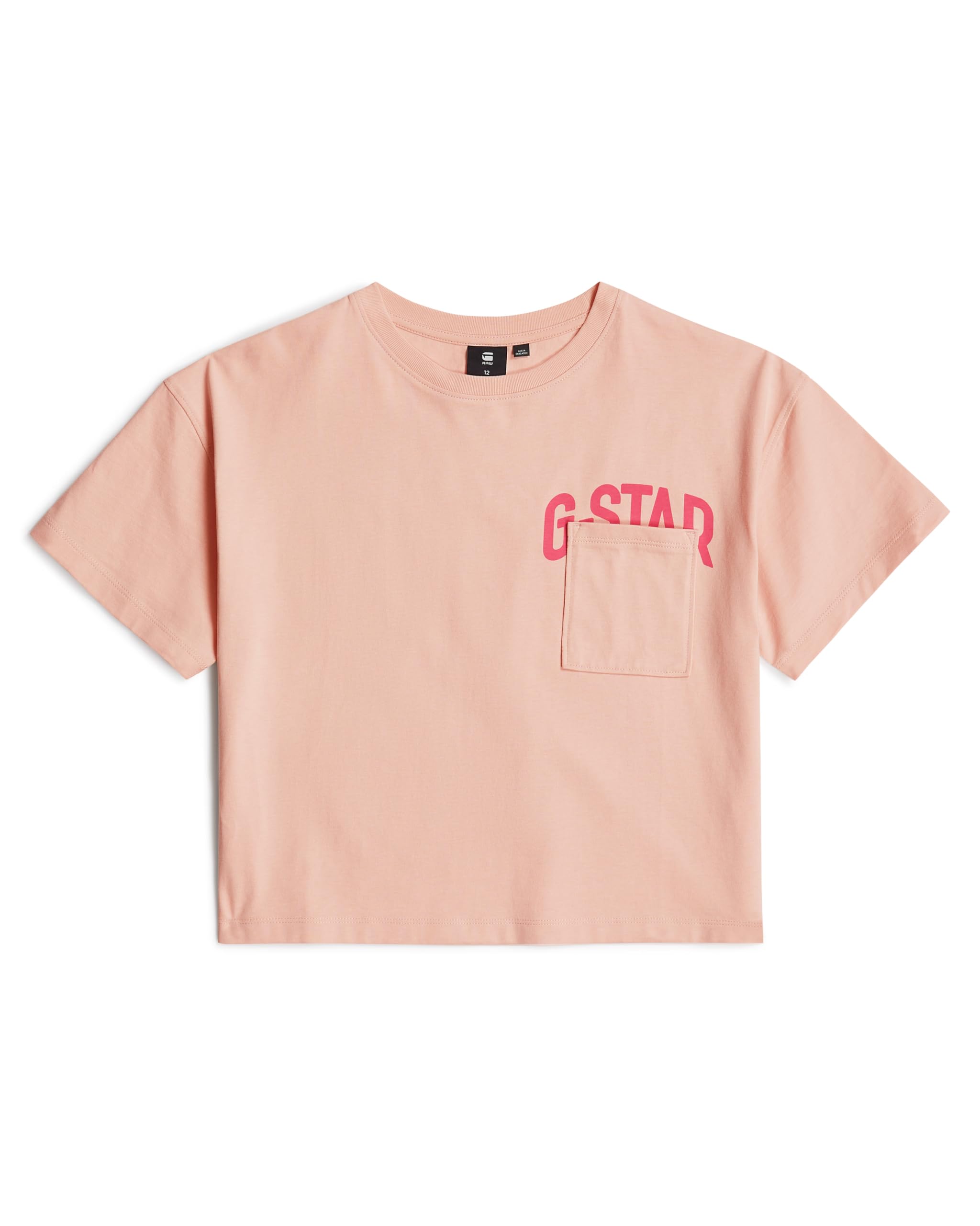 G-Star Girl's t-shirt ss loose crop, Pink (evening sand D25562-01-G938), 14