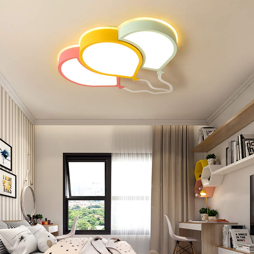 RuiRfh Ceiling Light LED Children's Room Lamp Dimmable Remote Control Ceiling Lighting Girl Boy Bedroom Ceiling Lamp Modern Rainbow Cloud Designer