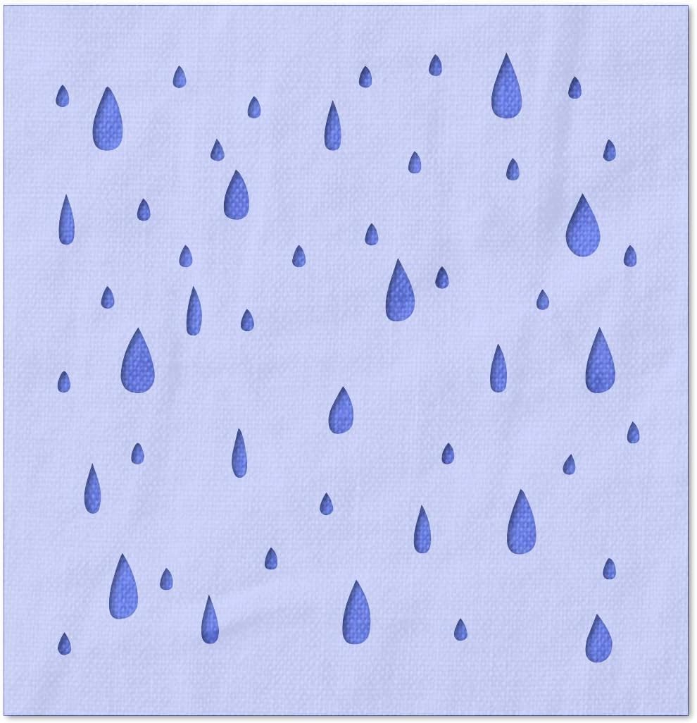 Stencil Stop Raindrops Stencil - Reusable for DIY Projects, Painting, Drawing, Crafts - 14 Mil Mylar Plastic (17.25 x 18 inches)