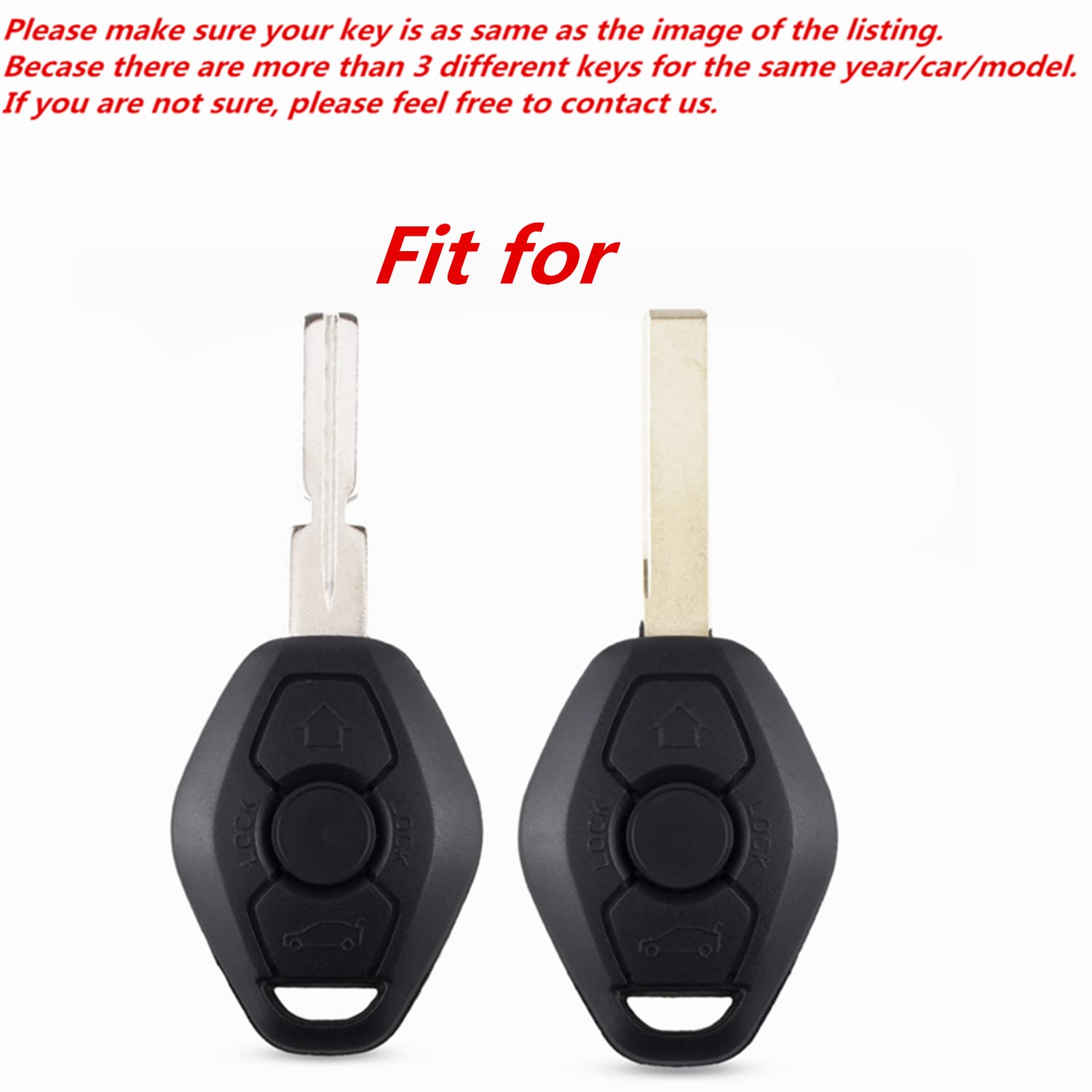 WFMJ Black Leather for BMW Z3 Z4 X3 X5 M5 325i E38 E39 E46 3 5 7 Series 3 Buttons Smart Remote Key Fob Case Cover Chain