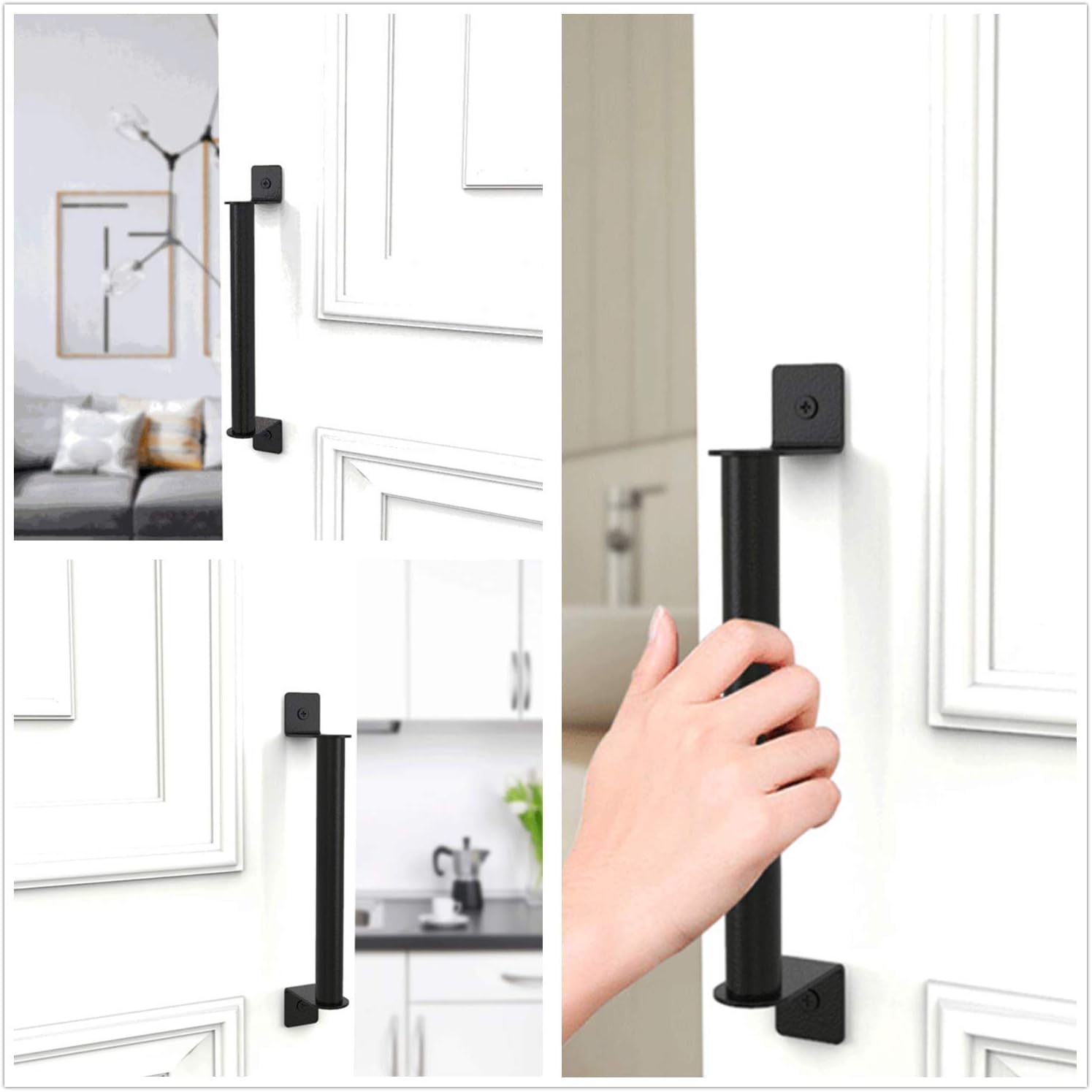 Best Cyber Deals 🔥 WEICHUAN 9 Black Rustic Sliding Barn Door Handle Pull - Sliding Barn Door Hardware Kit Barn Door Garden Gate Shed Pulls Handles, CC: 8 (Pack of 2) Crazy Deals WEICHUAN 9 Black Rustic Sliding Barn Door Handle Pull - Sliding Barn Door Hardware Kit Barn Door Garden Gate Shed Pulls Handles, CC: 8 (Pack of 2)