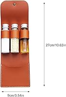 Vista 5 de Bolsa de condimentos con botella de condimento, kit portátil de condimentos para camping, kit de botellas de condimento plegable, soporte