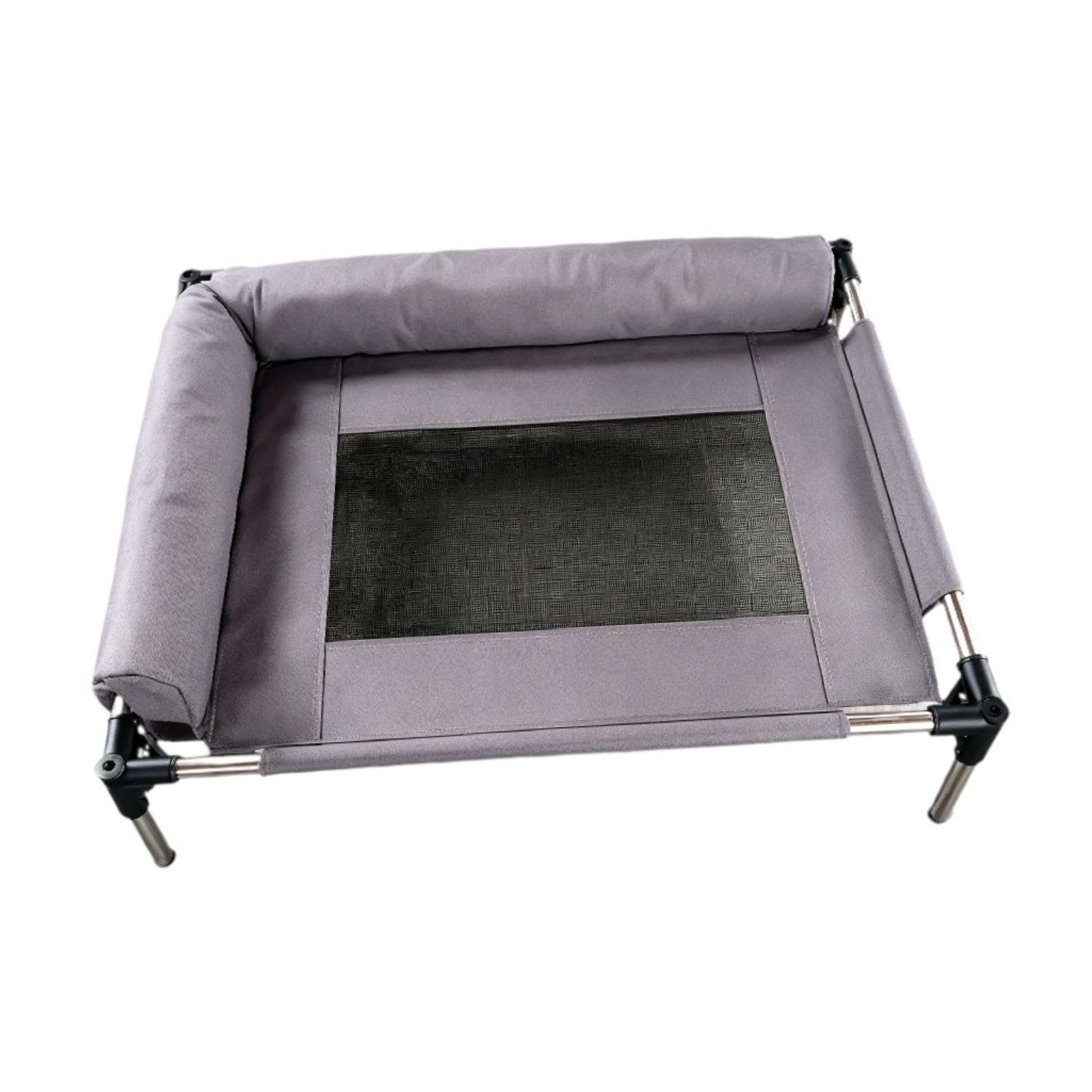 Cama Elevada para Perros con Tejido Resistente Base Antideslizante Hamaca Ventilada Y Cojín Lavable Adecuada para Gatos Y Perros en El Hogar Exteriore