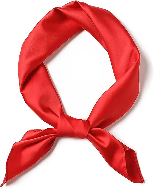 Pañuelo Rojo Cuello - Hijab Mujeres, Bufanda 70x70cm