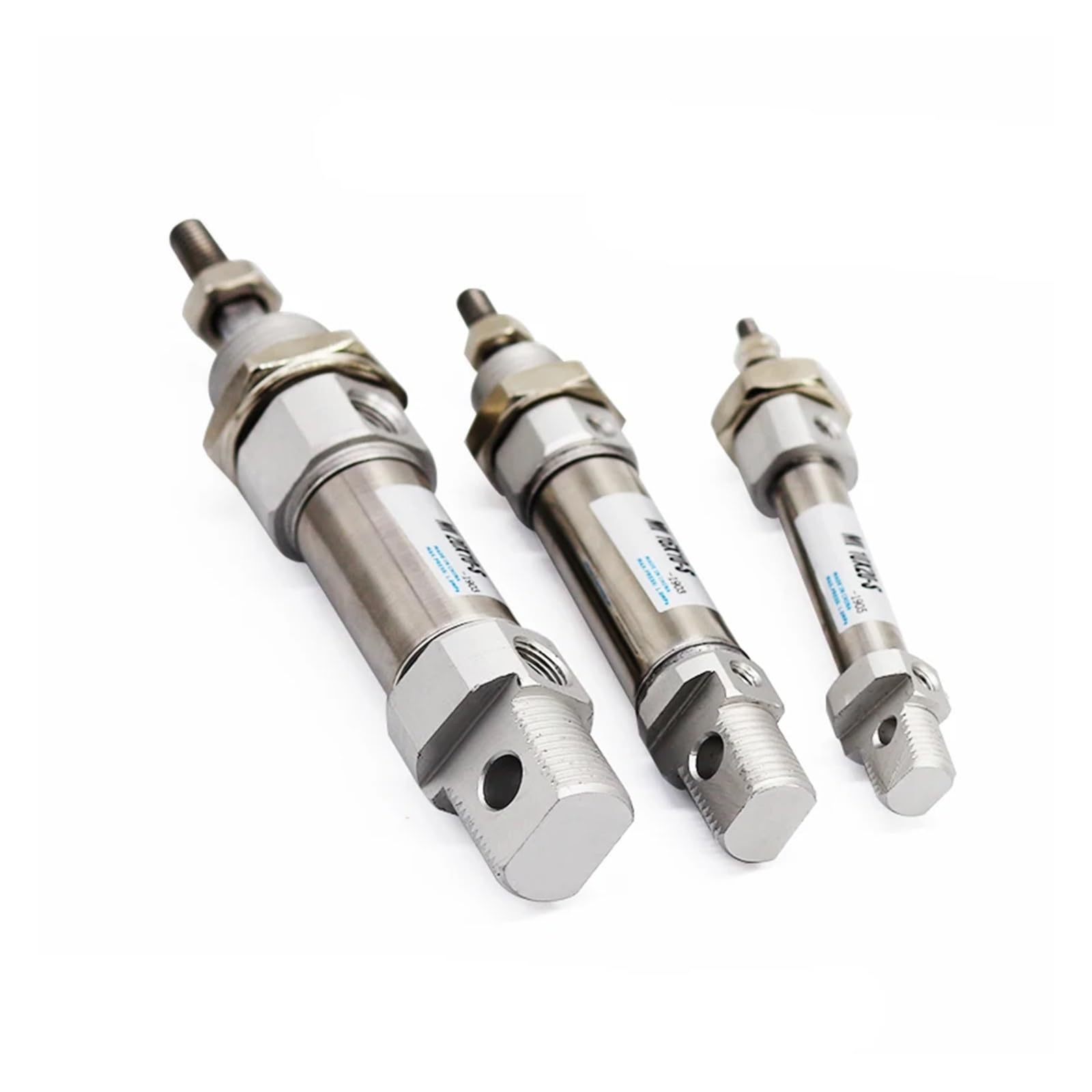Edelstahl magnetischer leiser Doppelwirk Klein Pneumatikzylinder | MI-Serie, 1,0 MPa Maximaldruck, Mehrhubbereich, kompaktes Positionierungszylinderteil(Storke 150,Bore 25)