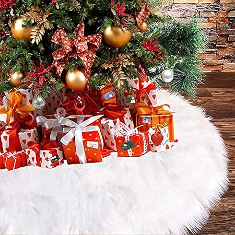 Tonsooze Falda de Árbol de Navidad de Piel Sintética Cover