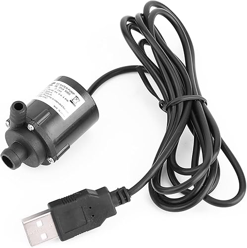 Miniatura 6 de Mini bomba de agua sumergible USB, bomba de agua sumergible sin escobillas DC 6 V 2 W con cable de 4.9 ft, bomba de fuente USB de elevación de